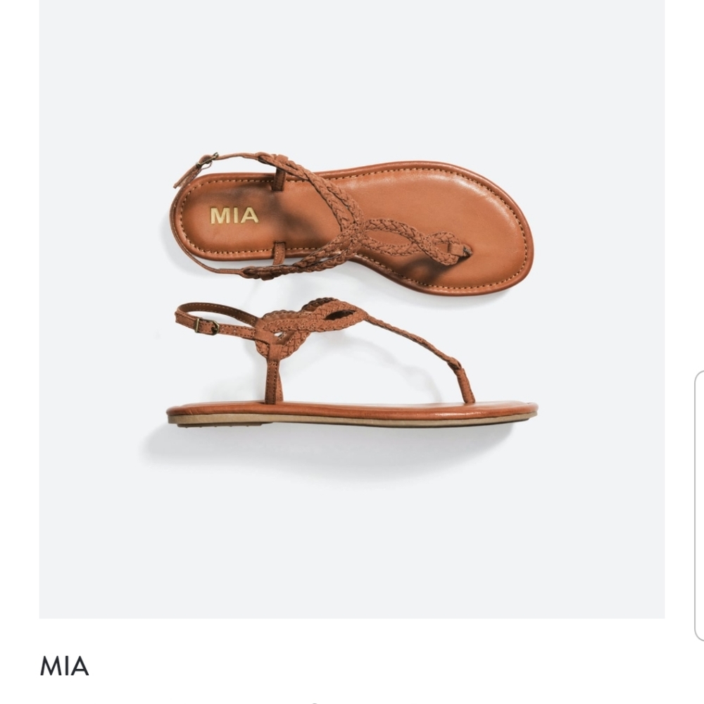 Brown Mia Woven Sandals - Picture 4 of 4